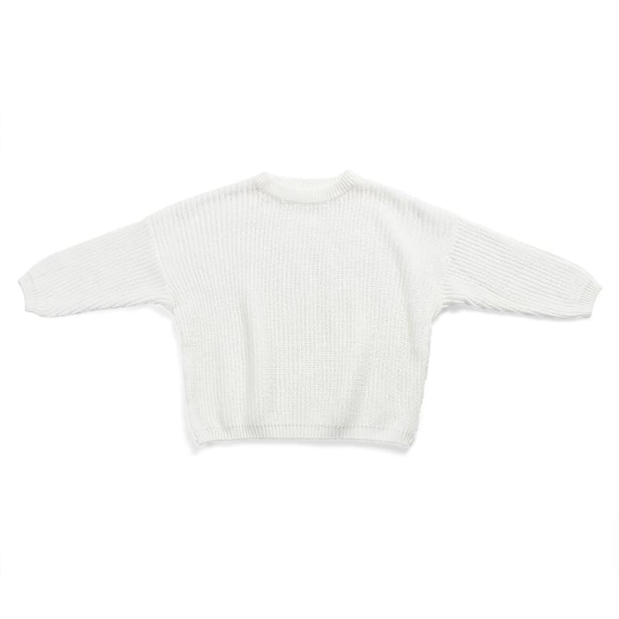 Callie Cosy Knit Sweater - Snow - 6M