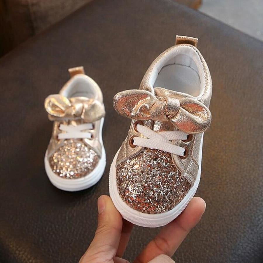 CeCe Sparkles Pre Walker Shoe - Gold / 21 - Shoes shoes