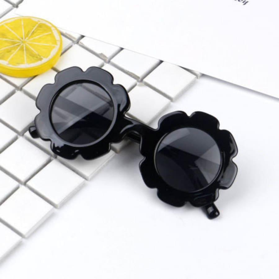 Chloe Flower Sunglasses - Black - Sunglasses sunglasses
