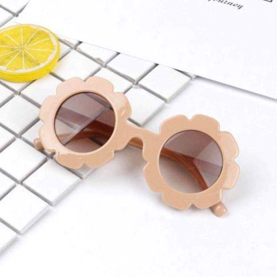 Chloe Flower Sunglasses - Neutral - Sunglasses fashion flower Girl Sunglasses