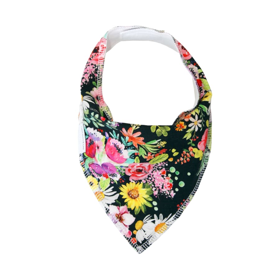 Chuckles & Caz Dribble Bib Dark Watercolour - Bib Bibs, wraps