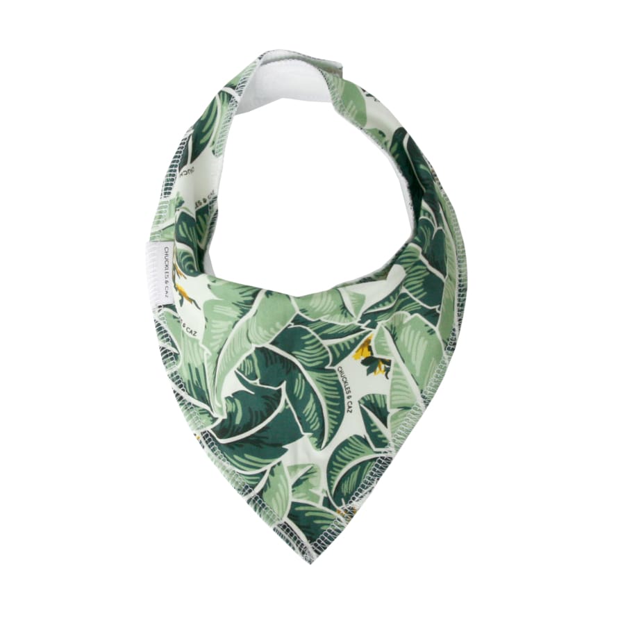 Chuckles & Caz Dribble Bib Tropical Palm - Wrap Bibs, wraps