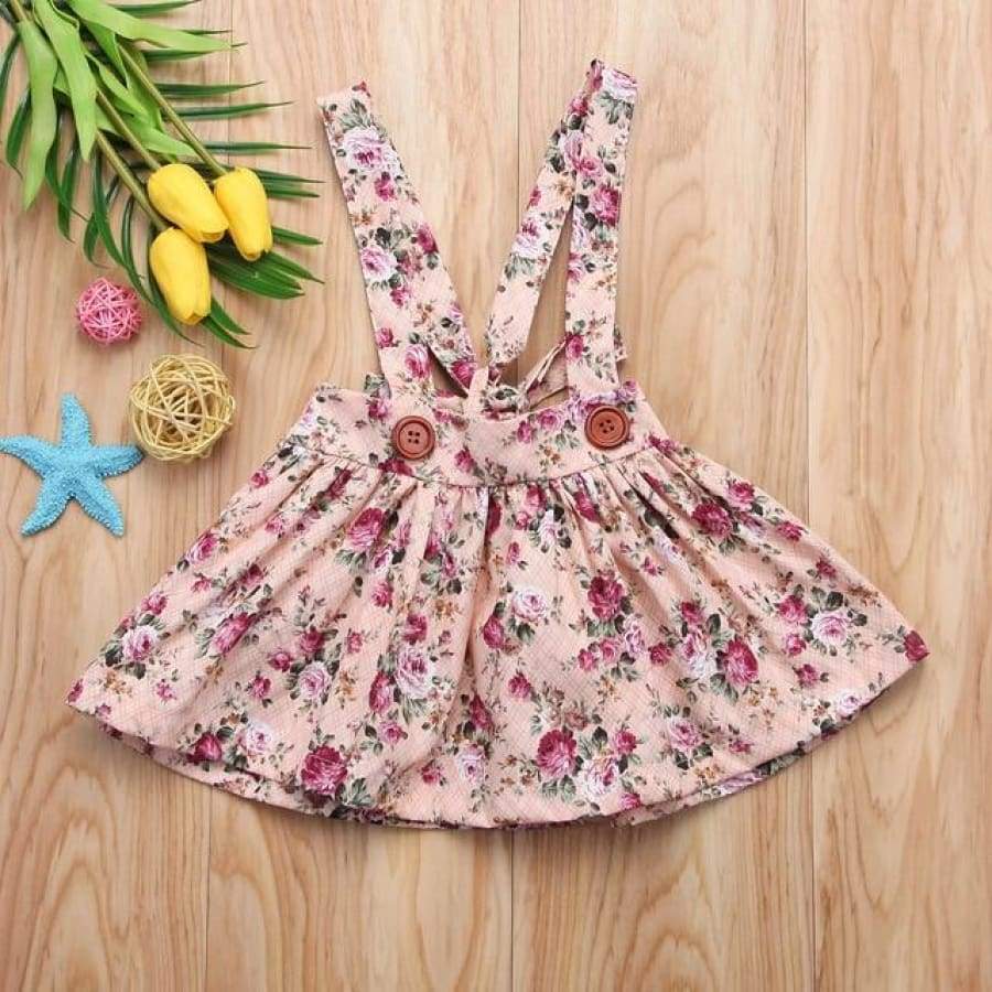 Brianna Floral Pinafore - Dresses Dress