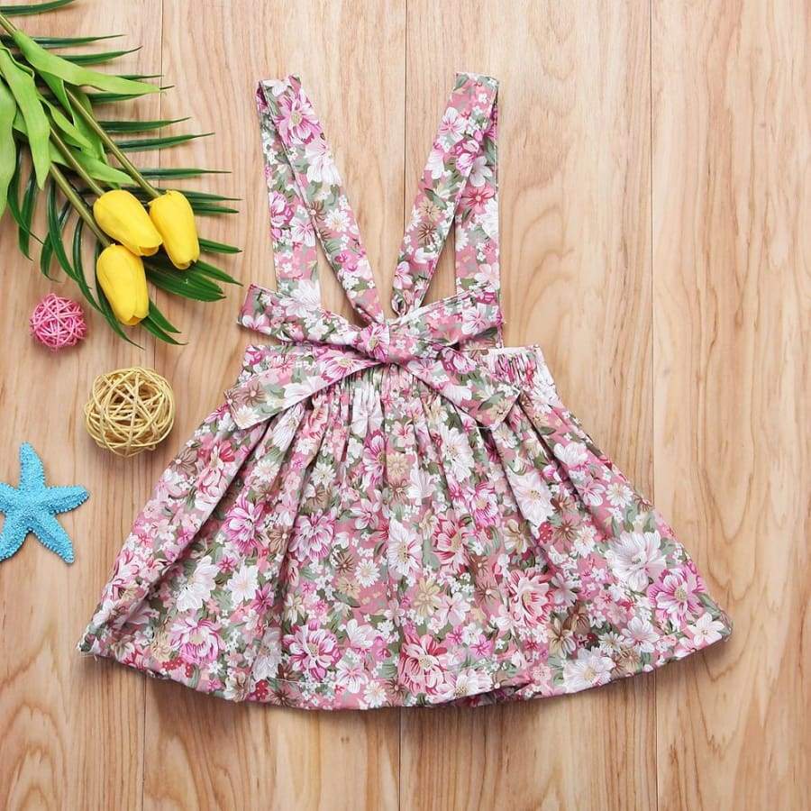 Brianna Floral Pinafore - Dresses Dress