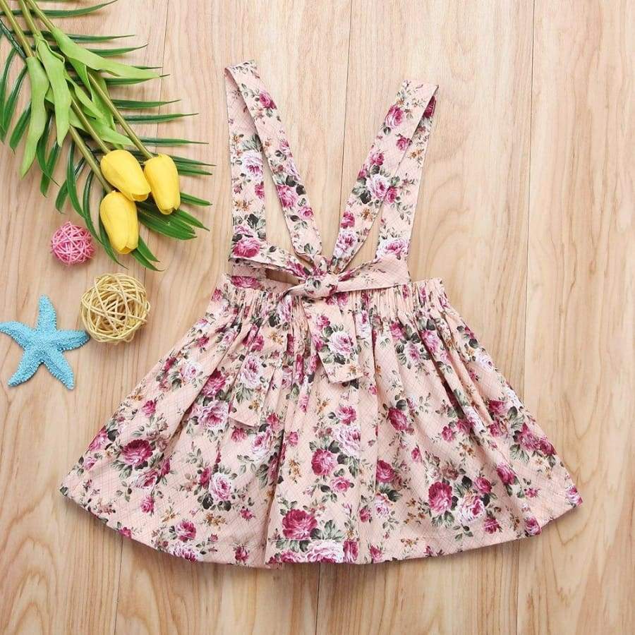 Brianna Floral Pinafore - Dresses Dress