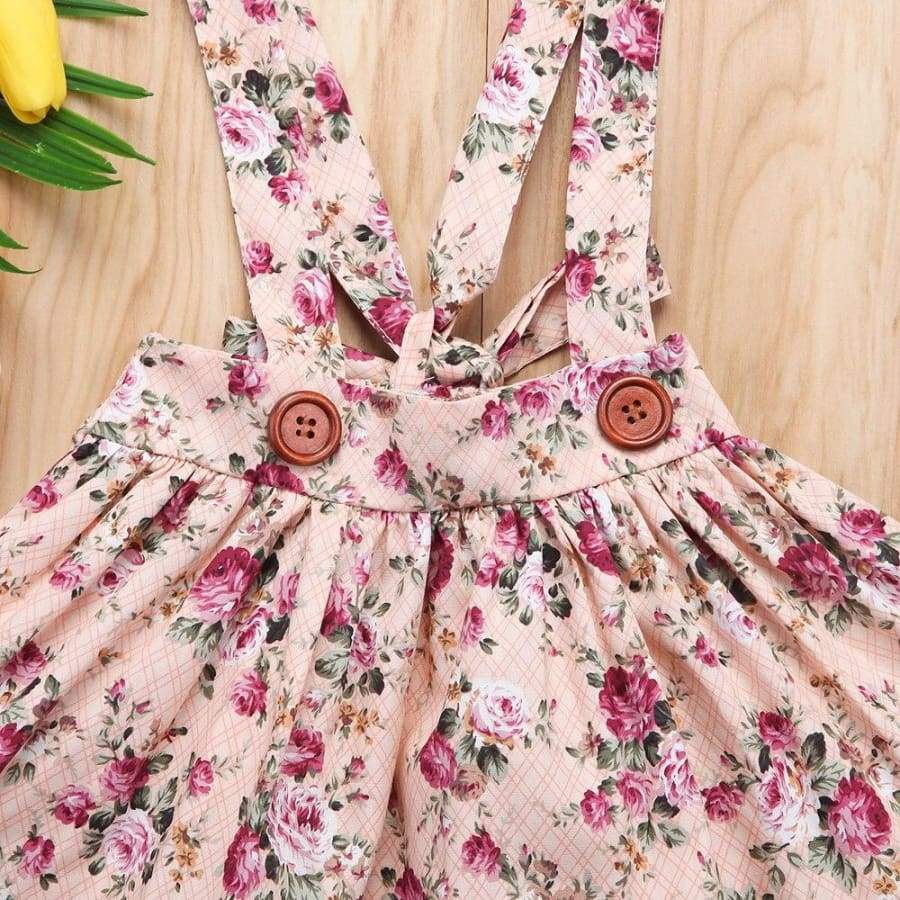 Brianna Floral Pinafore - Dresses Dress