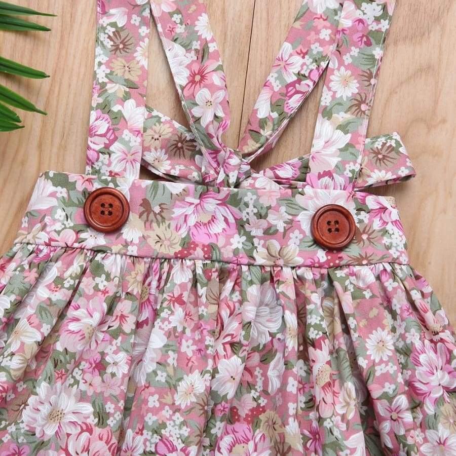 Brianna Floral Pinafore - Dresses Dress