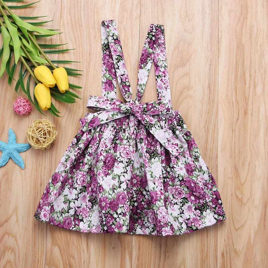 Brianna Floral Pinafore - Dresses Dress