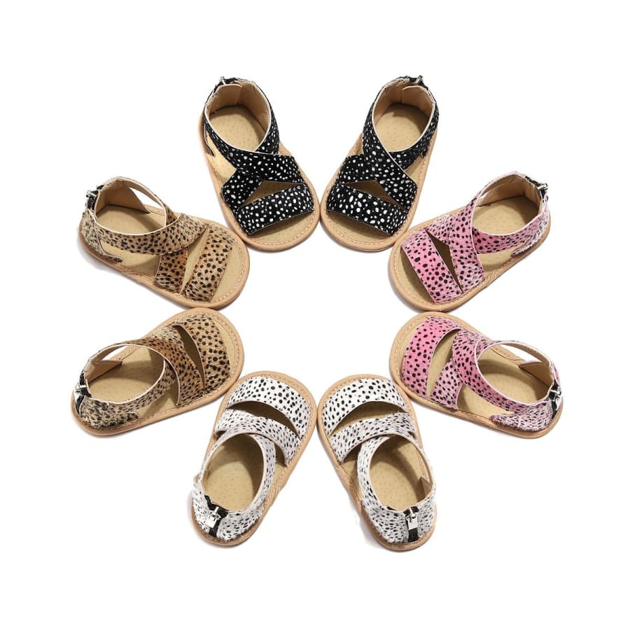 Tessa Spot Sandal - Pink / 6-12 Months - Shoes shoes