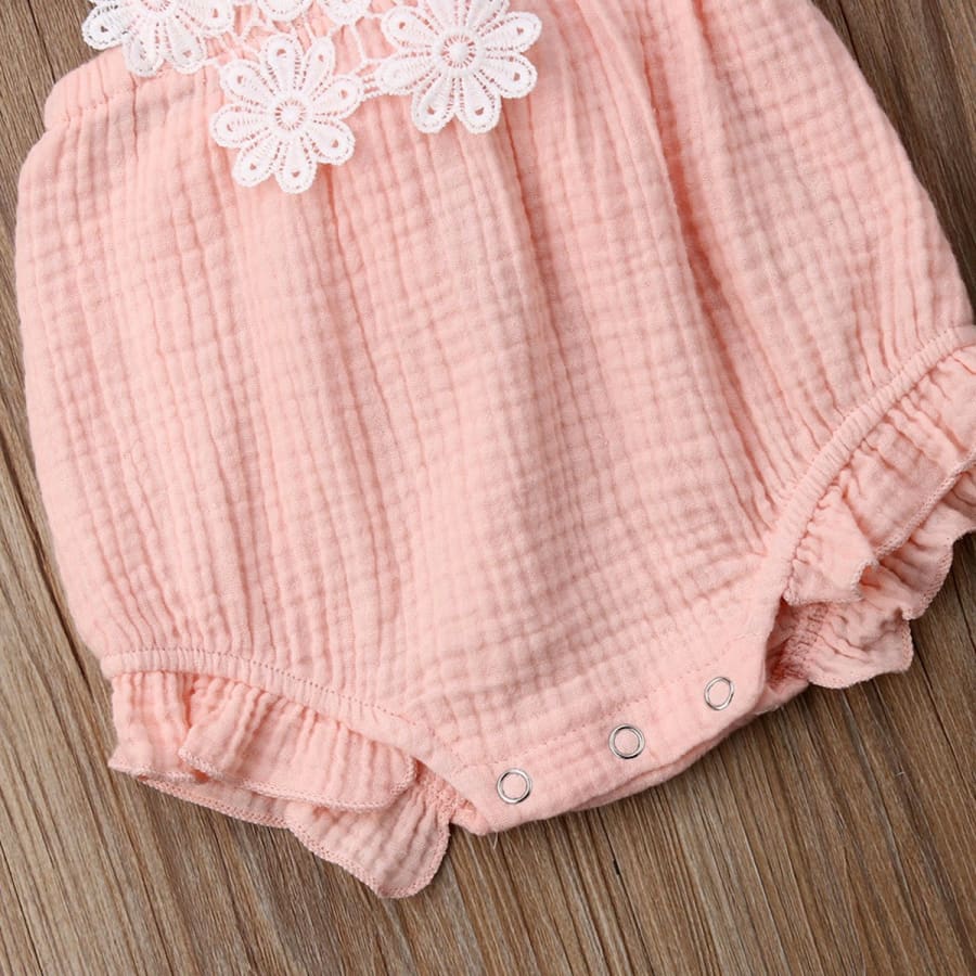 Eloise Lace Front Romper - Rompers Girl lace princess Rompers