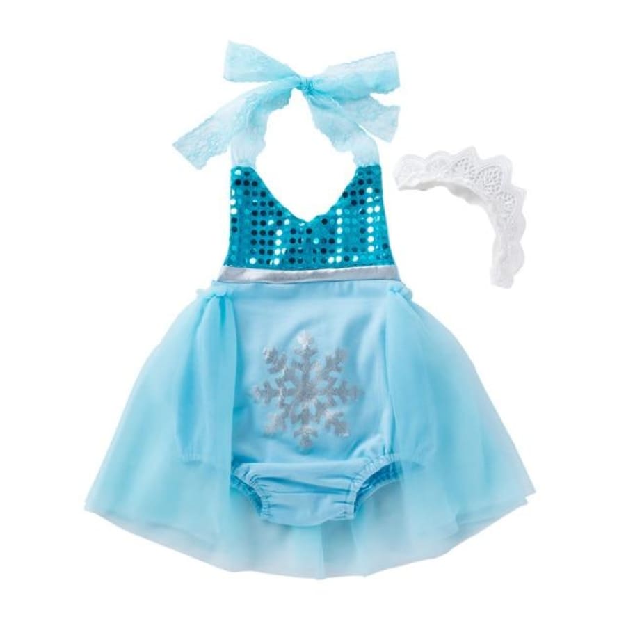 Elsa Princess Dress Up Romper - 12-18 Months - Costume costume