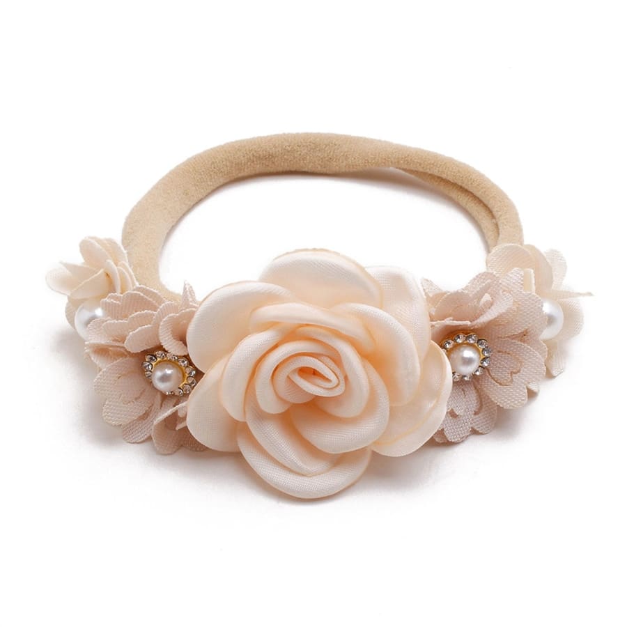 Evie Floral Headband - Neutral