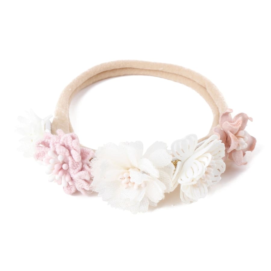 Evie Floral Headband - Pastel