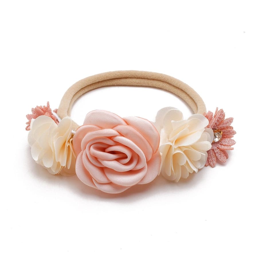 Evie Floral Headband - Sorbet