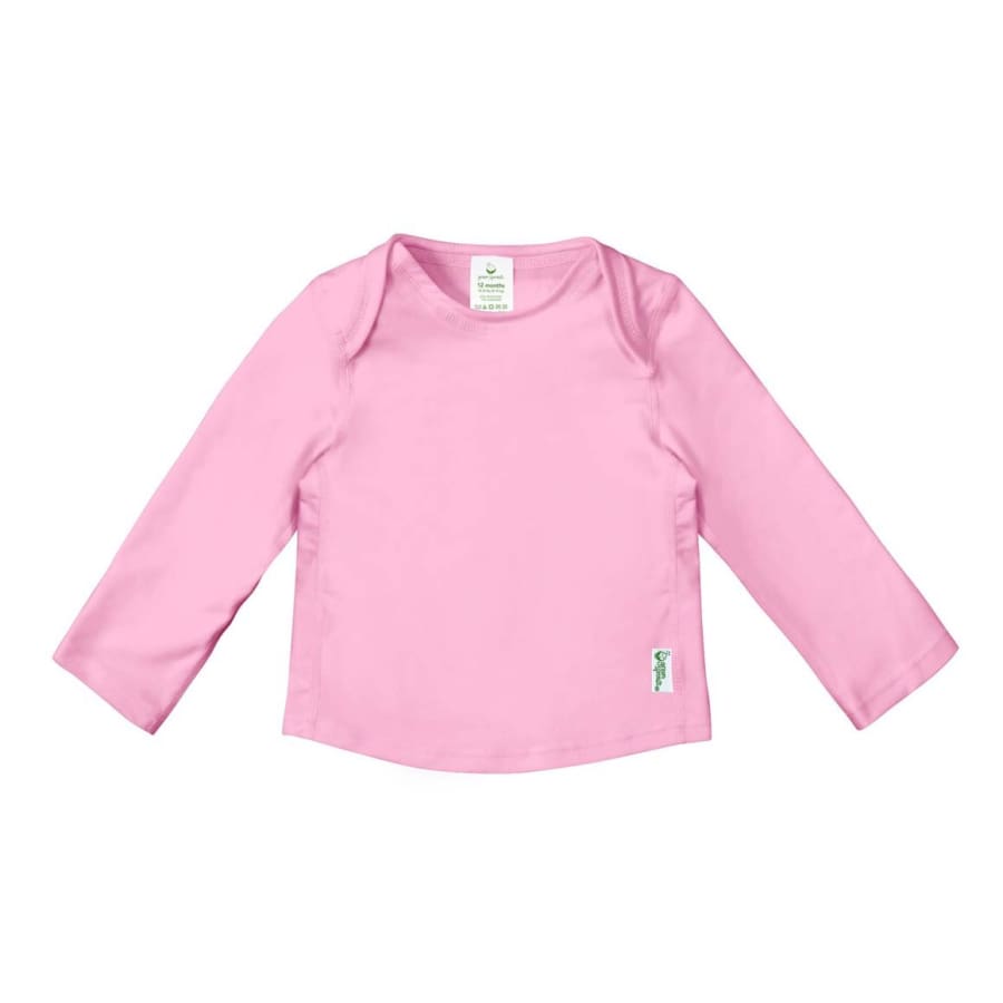 Green Sprouts Easy-On Rashguard Shirt-Pink - 6 Months - Rash Shirt rash shirt