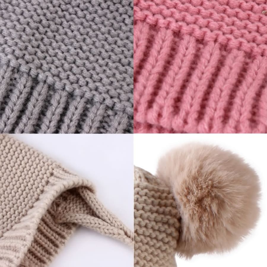 Haven Knitted Tie Baby Beanie - Snow