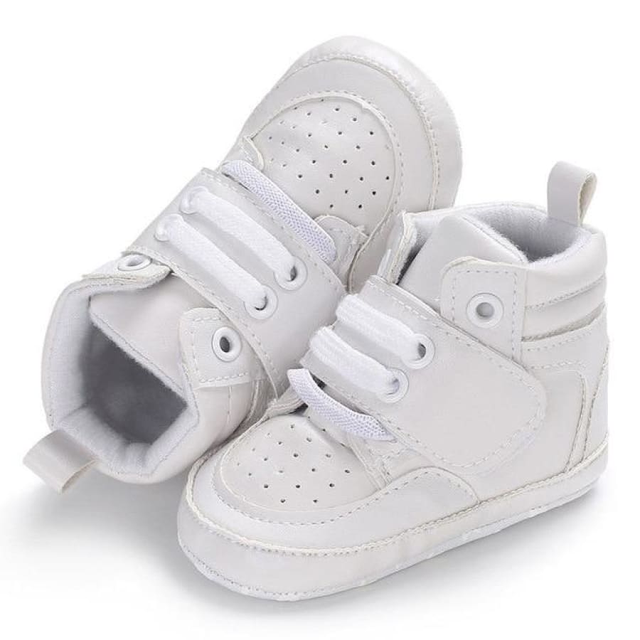 Hi Top Pre Walkers - White / 0-6 Months - Shoes shoes