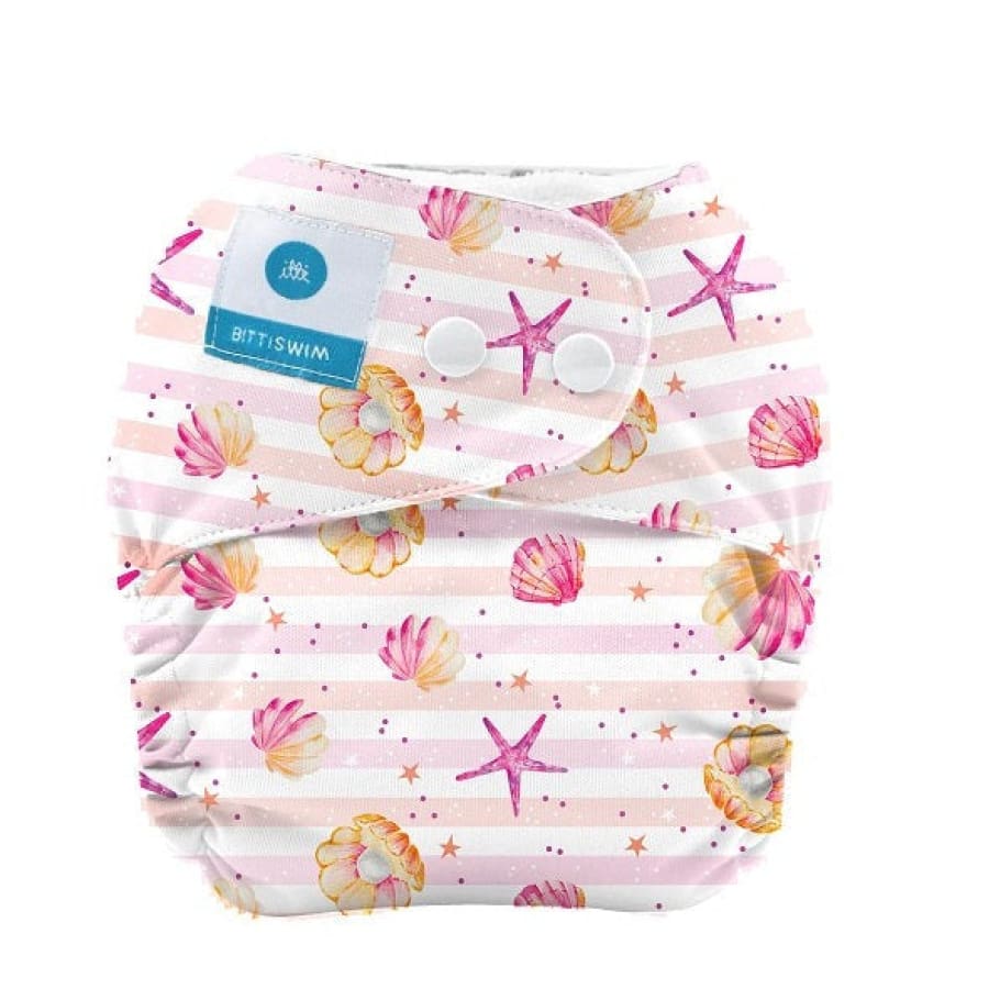 itti Bitti Reusable Swim Nappy - Sea Shells - Small - Cloth Nappies