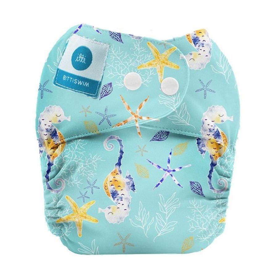 itti Bitti Reusable Swim Nappy - Seahorse - Cloth Nappies cloth nappy