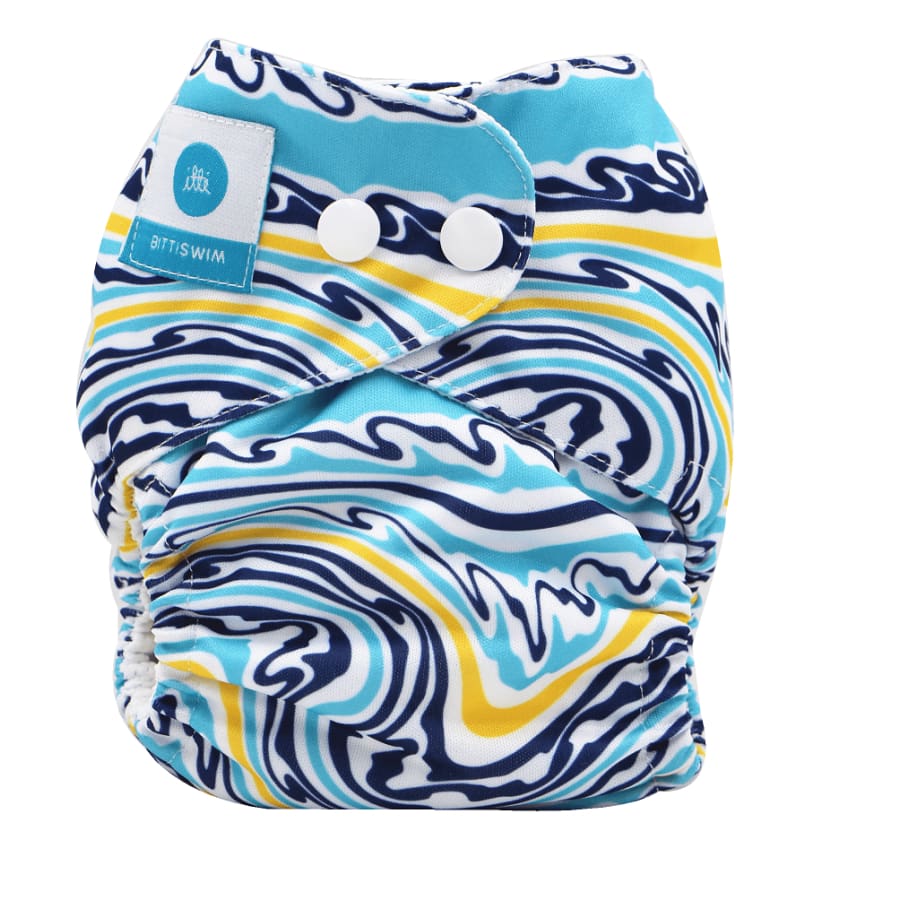 itti Bitti Reusable Swim Nappy - Summer Wave - Small - Cloth Nappies cloth nappy