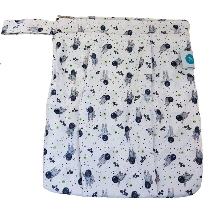 itti Premium Double Pocket Wetbag: Astro - Cloth Nappies wet bag