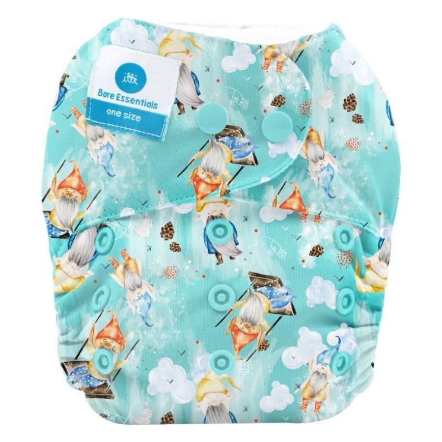 itti Snap Bare Essentials One Size Fits Most Nappy – Lucky - Bamboo - Cloth Nappies cloth nappy