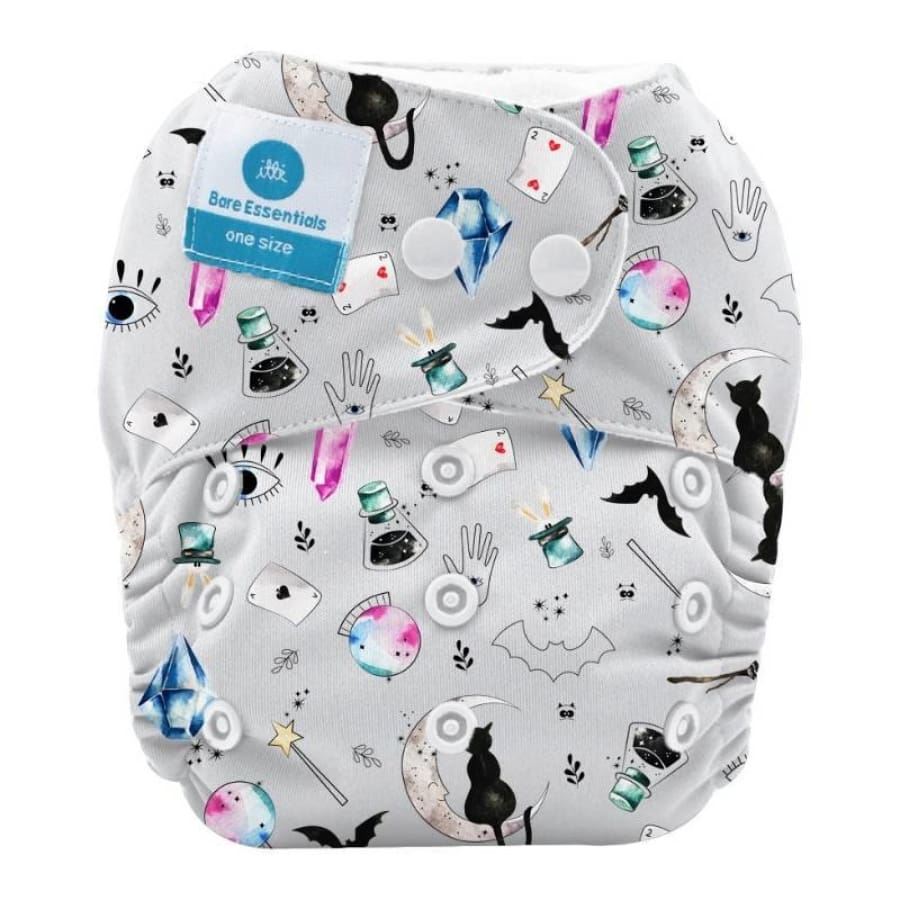 itti Snap Bare Essentials One Size Fits Most Nappy – Magic - Bamboo - Cloth Nappies cloth nappy