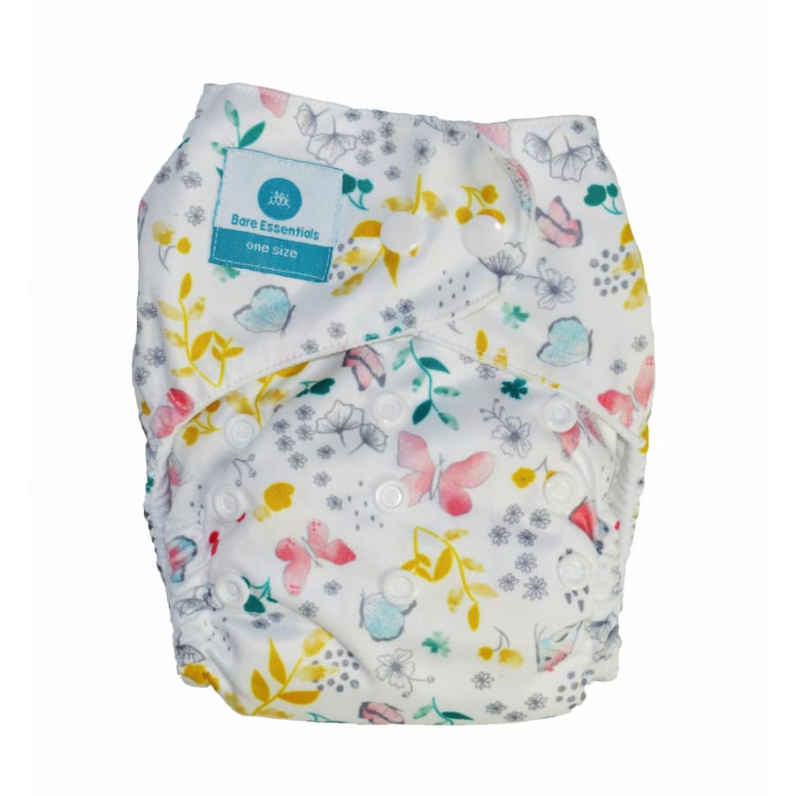 itti Snap Bare Essentials One Size Fits Most Nappy Papillon - Bamboo - Cloth Nappies cloth nappy