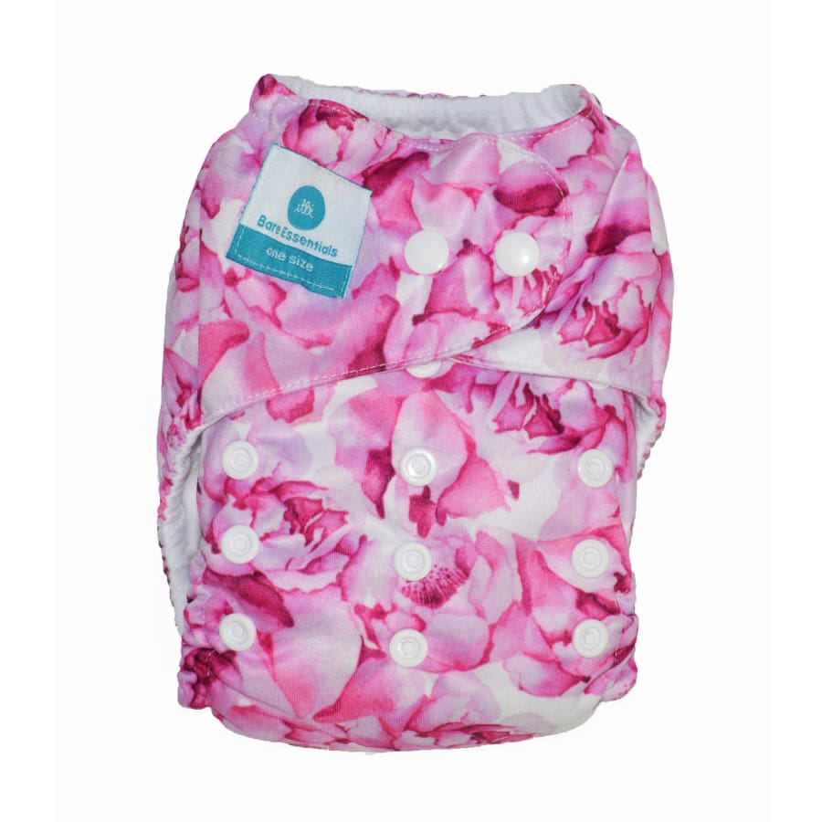 itti Snap Bare Essentials One Size Fits Most Nappy Peony - Bamboo - Cloth Nappies cloth nappy