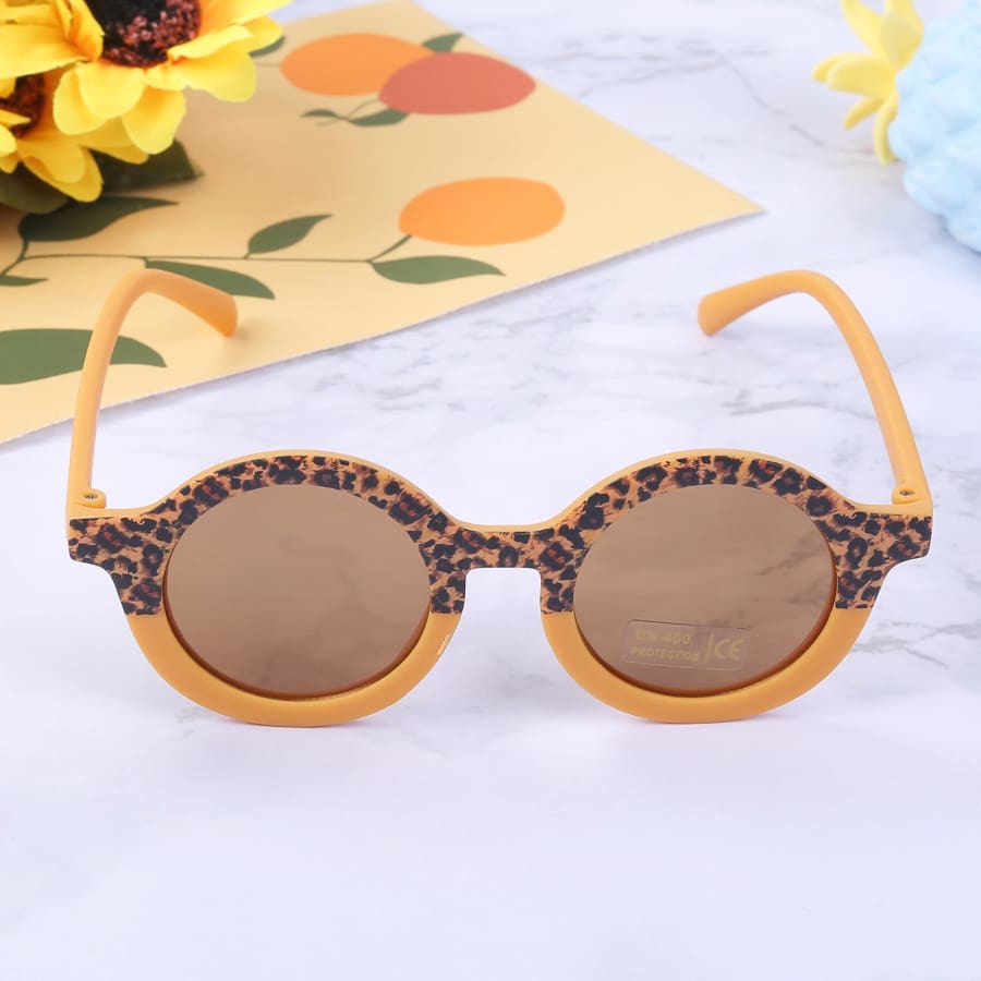 Juniper Leopard Rim Sunglasses - Blush