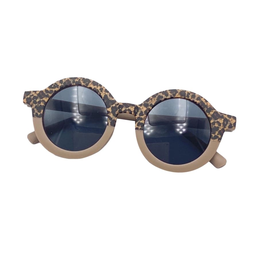 Juniper Leopard Rim Sunglasses - Camel