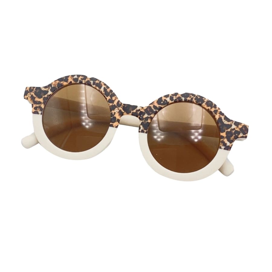 Juniper Leopard Rim Sunglasses - Natural