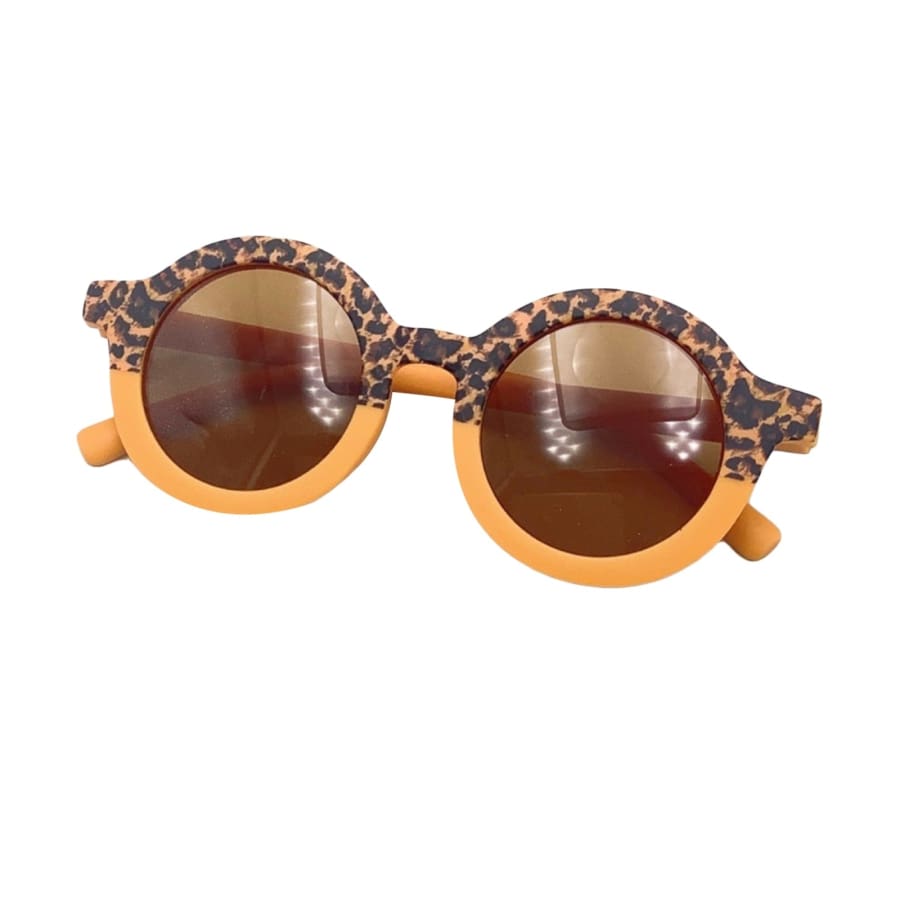 Juniper Leopard Rim Sunglasses - Sunflower