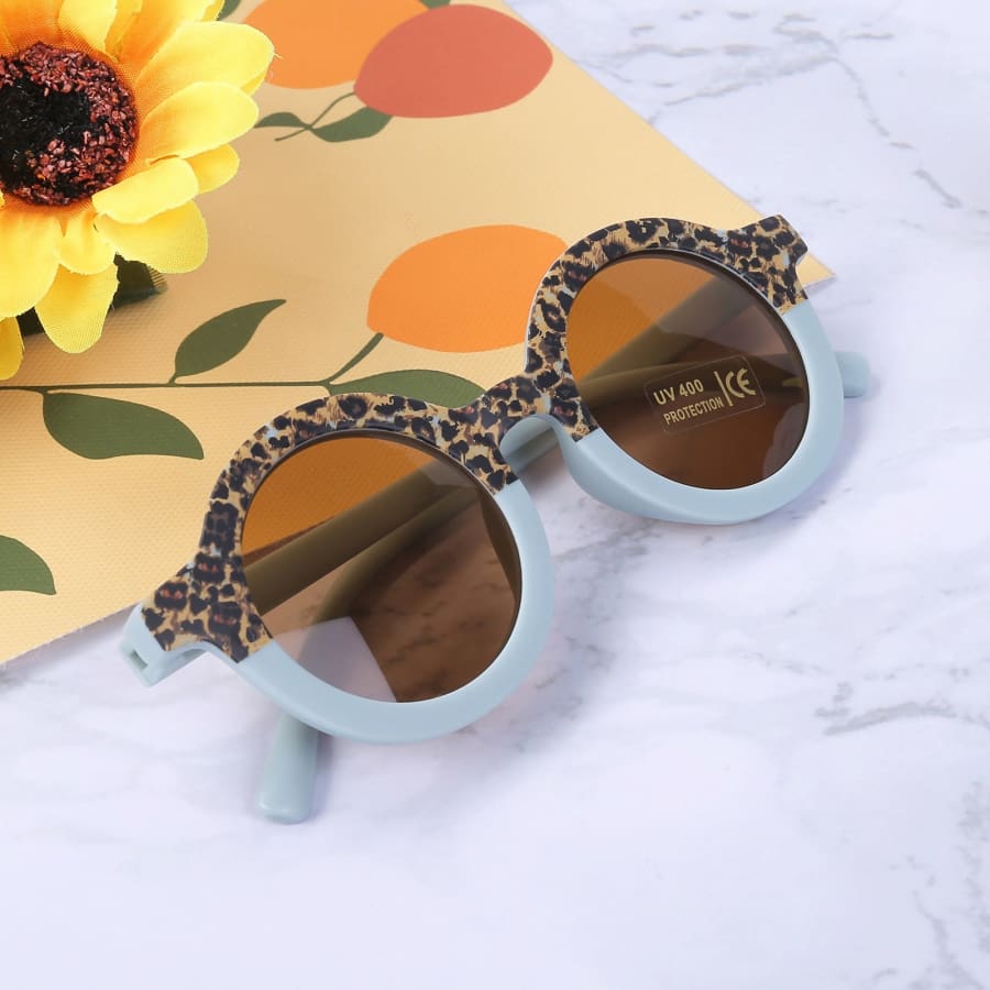 Juniper Leopard Rim Sunglasses - Sunflower