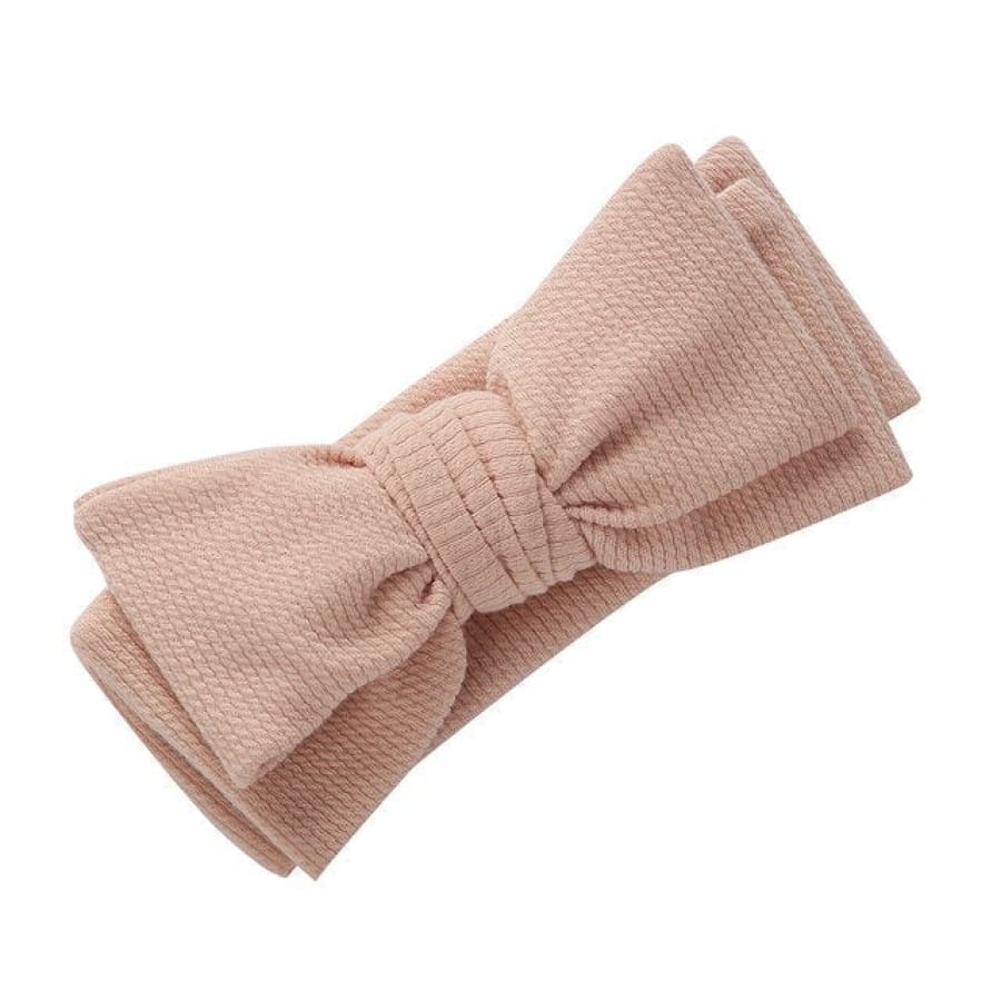 Larisa Soft Stretch Bow Headband - Natural
