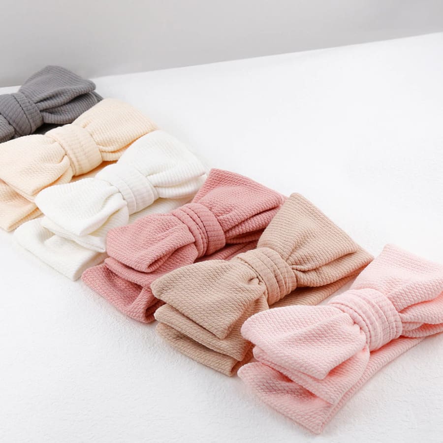 Larisa Soft Stretch Bow Headband - Night