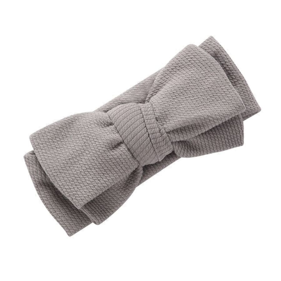 Larisa Soft Stretch Bow Headband - Peachy Pink