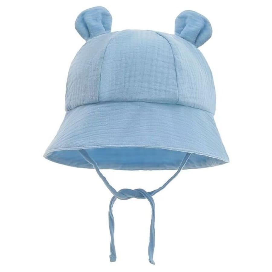 Muslin Sun Hat - Sky Blue