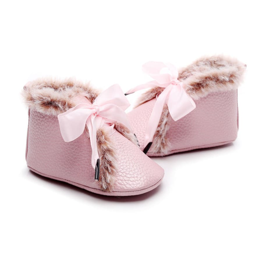 Myra Fleece Lined Pre-Walker Boots - Pink - 0-3 Months - shoes shoes