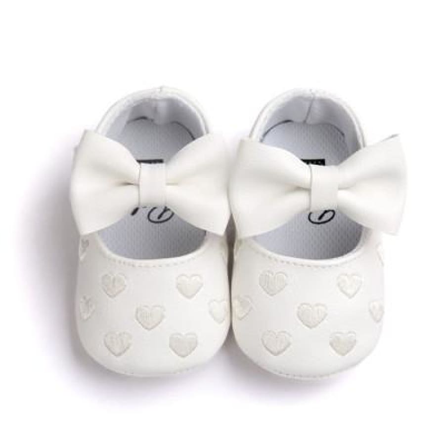 Penny Bow Pre Walkers - White / 0-6 Months - Shoes Shoes