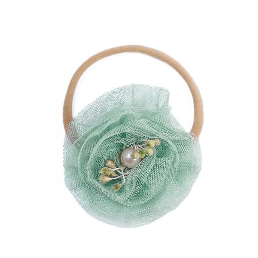 Poppy Floral Headband - Pistachio - Headband headband