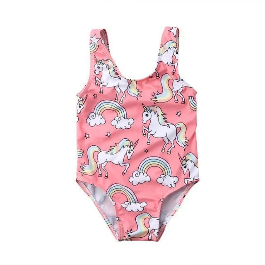Rainbow Unicorn Swimsuit - 0-6 Months - Swimsuit swimsuit
