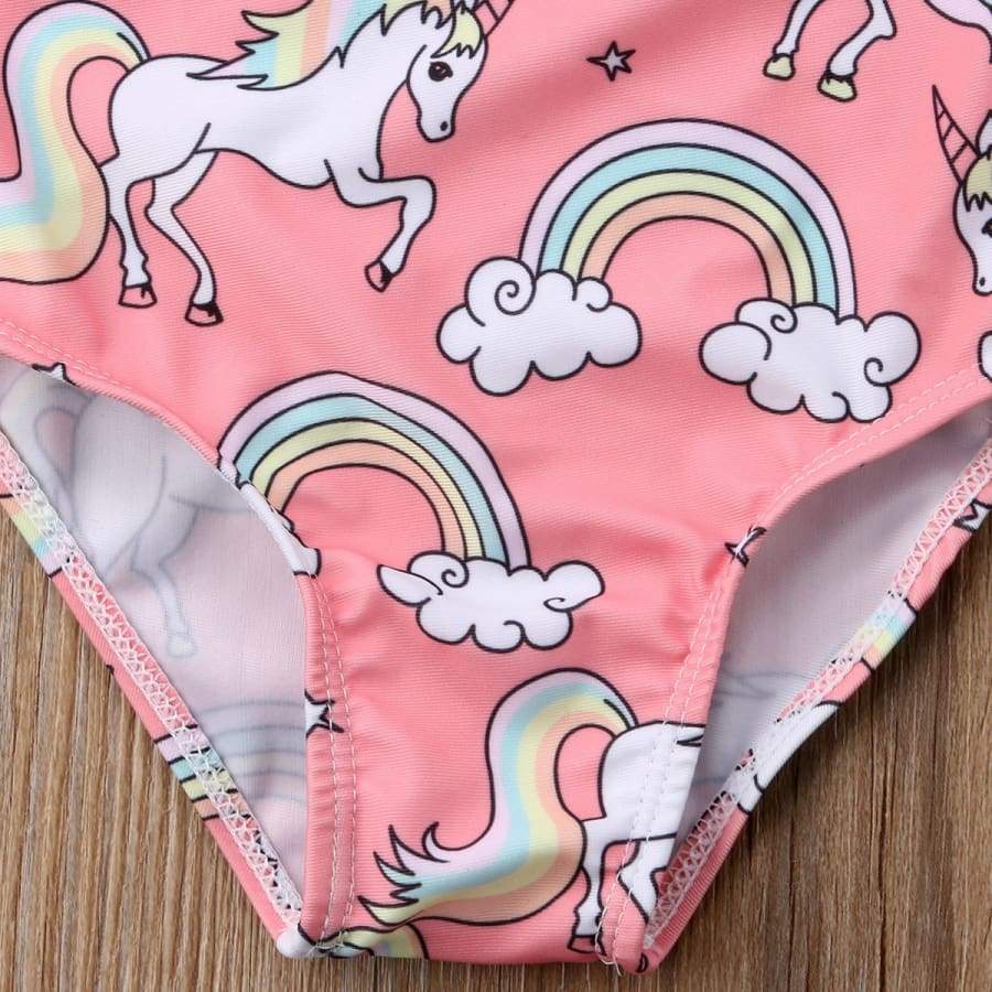 Rainbow Unicorn Swimsuit - 0-6 Months - Swimsuit swimsuit