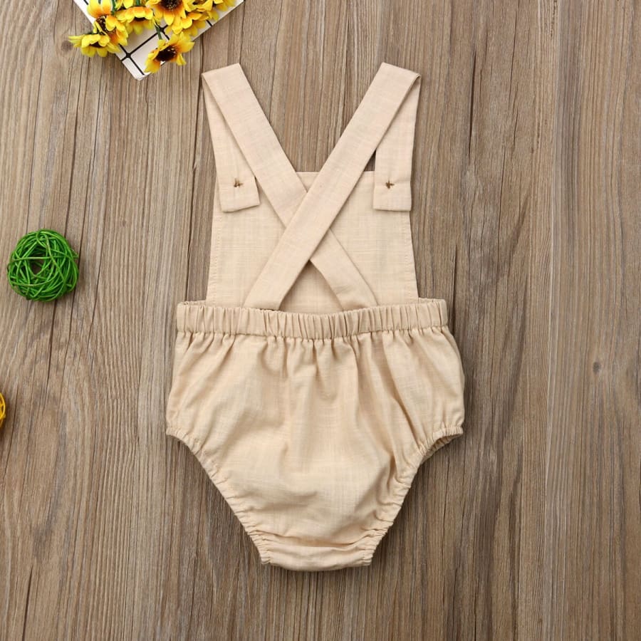 Remi Button Up Romper - Yellow