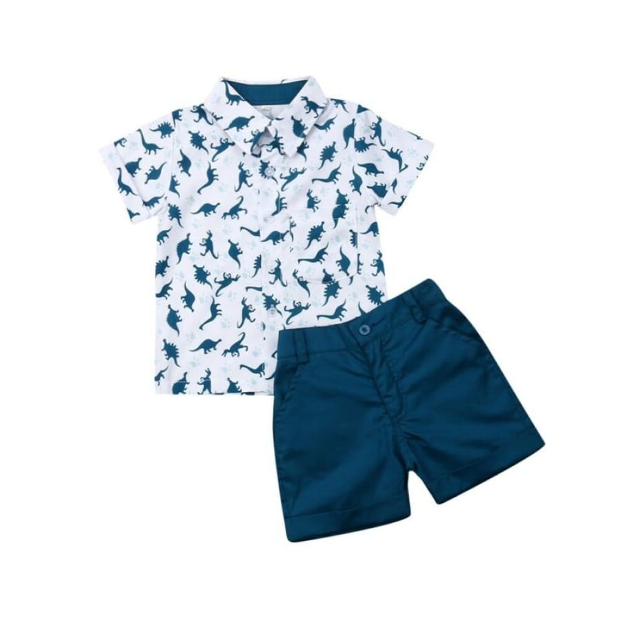 Ross Dinosaur Shirt + Short Set - 12-18 Months - Sets sets