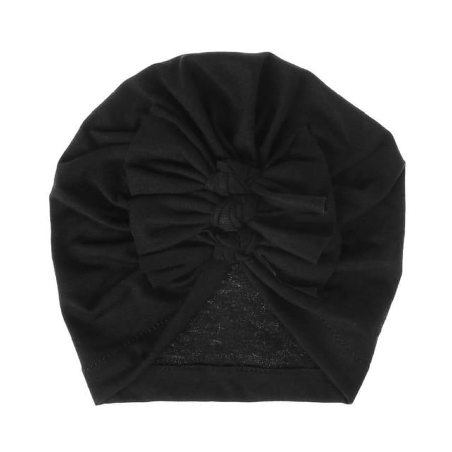 Stretch Bow Beanie - Black - Headband headband