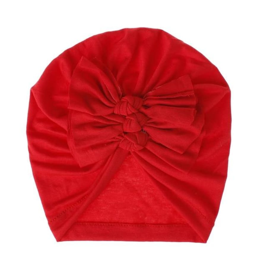 Stretch Bow Beanie - red - Headband headband