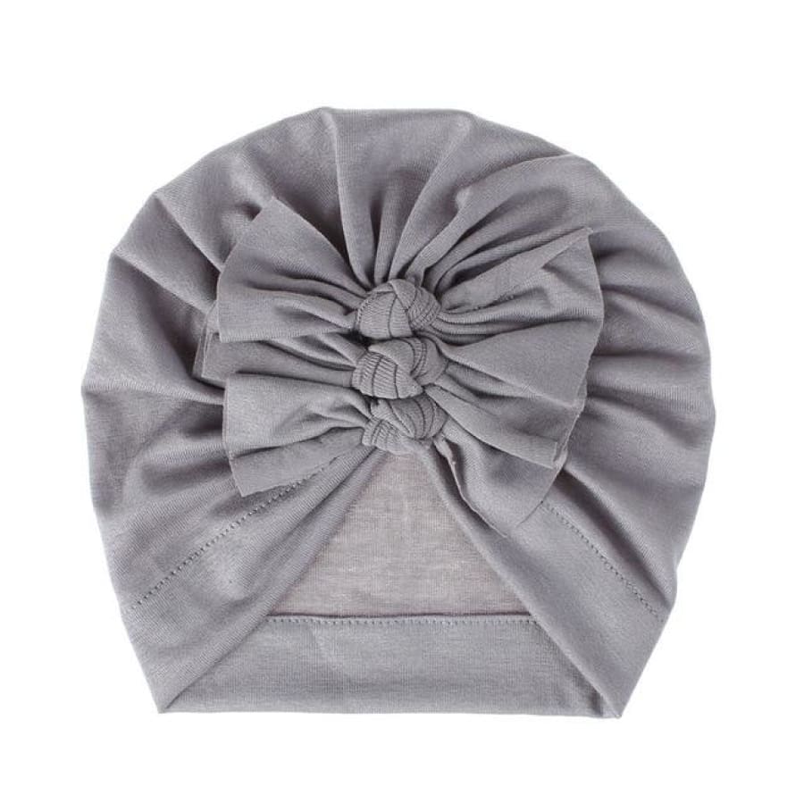 Stretch Bow Beanie - Grey - Headband headband