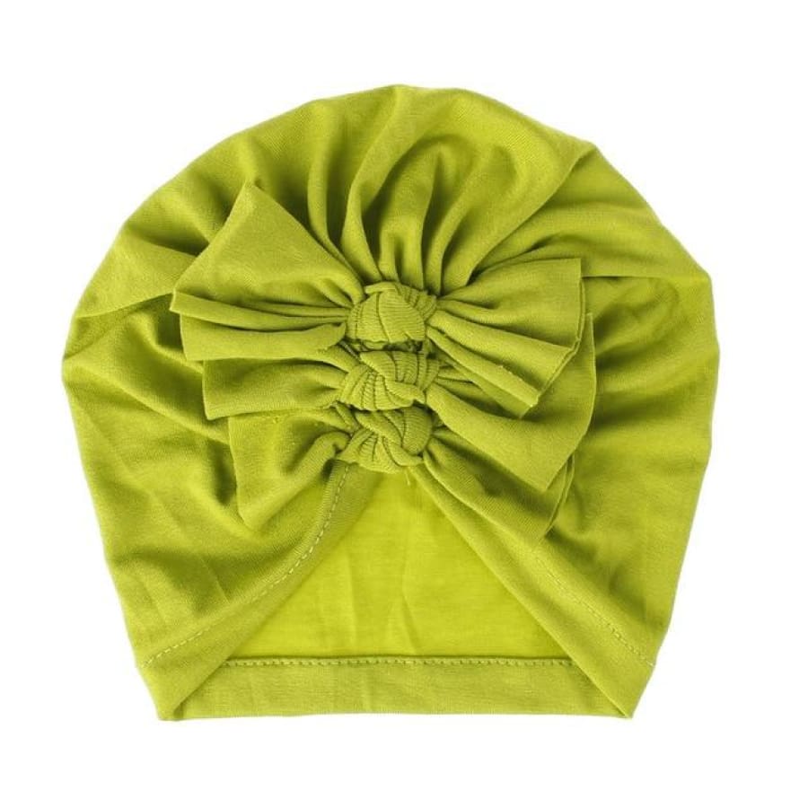 Stretch Bow Beanie - Lime - Headband headband