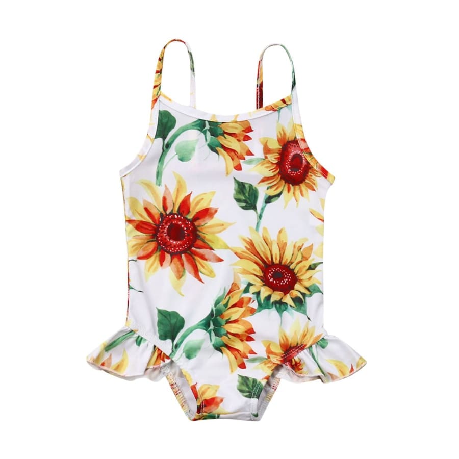 Sunflower One Piece Swimsuit - 0-6 Months - Swimsuit swinsuit
